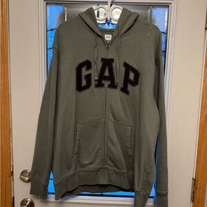 GAP Sage Green Zip-Up Jacket